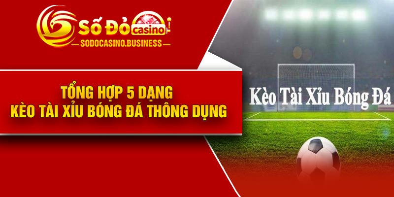 Tổng hợp 5 dạng kèo tài xỉu bóng đá thông dụng